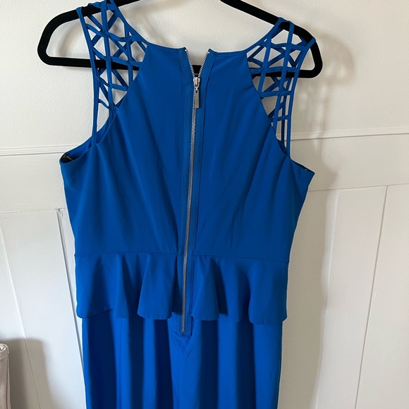 Bisou Bisou Dress Blue Short 14 - Picture 3 of 5